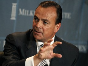 Rick Caruso, president and chief executive officer of Caruso Affiliated Holdings LLC, speaks at the annual Milken Institute Global Conference in Beverly Hills, California, U.S., on April 30, 2013.