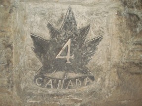 Maison Blanche was a chalk cave beneath the Vimy battlefield. Canadian soldiers left their mark on the walls before the battle began.