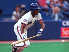 Otis Nixon, 58, played with the Montreal Expos from 1988 to 1990, and the Toronto Blue Jays from 1996 to 1997.