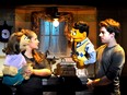 A scene from the Avenue Q national tour in 2009, at the NAC, with Kate Monster and Princeton, played by Jacqueline Grabois and Brent Michael DiRoma.