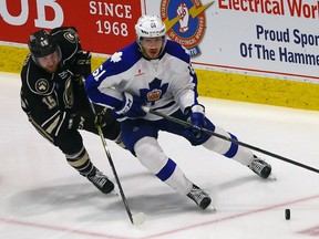 Marlies defenceman Rinat Valiev from Game 3 of the 2016 AHL Eastern Conference against Hershey.