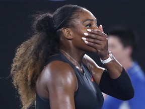 Serena Williams says she was taking a personal photo of her progressing pregnancy on Snapchat when she accidentally pressed the wrong button and made the post public.