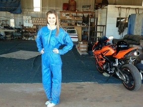 A photo of Makenzie Wethington, who plummeted more than 3,000 feet to the ground in an Oklahoma skydiving accident and survived.