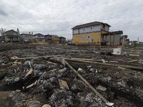 Homes are being rebuilt after a devastating wildfire destroyed homes in Stone Creek on Friday April 7, 2017 in Fort McMurray.