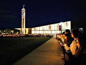 A candlelit vigil was held on April 2, 2017 for 20-year-old Caitlin Nelson.