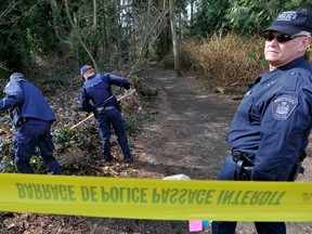 Police in B.C. search a wooded murder scene. A new case study by Ontario's top forensic pathologists describes how a case that looked like sexual homicide turned out to be something much different
