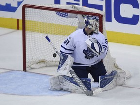 Maple Leafs coach Mike Babcock wants to impart on simple lesson to his team for Game 2: "Get it to the net, get people to the net and shoot the pill." It worked for Tom Wilson on the overtime winner here past Frederik Andersen.