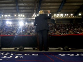 President Donald Trump speaks at the Pennsylvania Farm Show Complex and Expo Center in Harrisburg, Pa., Saturday, April, 29, 2017.