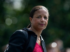 In this July 7, 2016 file photo, then-National Security Adviser Susan Rice is seen on the South Lawn of the White House in Washington.