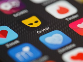 Grindr is a dating app similar to Tinder, although exclusively for gay men.