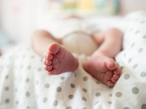 A file photo of a newborn baby