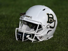 A Baylor Bears helmet