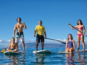 A stand-up paddleboard rental can be set up by the Ka'anapali Beach Hotel for US$25 an hour. They also offer great lessons.