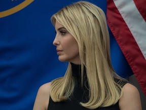 Ivanka Trump, daughter and adviser of US President Donald Trump, speaks at National Small Business Week event in Washington, DC, on May 1, 2017