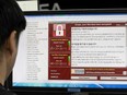 Staff monitor the spread of ransomware cyber-attacks at the Korea Internet and Security Agency (KISA) in Seoul