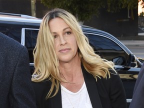 Singer Alanis Morissette arrives at U.S. federal court for the sentencing in the embezzlement case of her former manager Jonathan Todd Schwartz, Wednesday, May 3, 2017