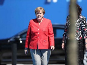 Merkel, Europe's de facto leader, told a packed beer hall rally in Munich that the days when her continent could rely on others was "over to a certain extent. This is what I have experienced in the last few days."