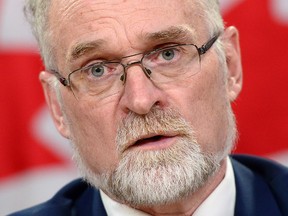 Auditor General Michael Ferguson speaks during a press conference at the National Press Theatre in Ottawa on Tuesday, May 16, 2017.