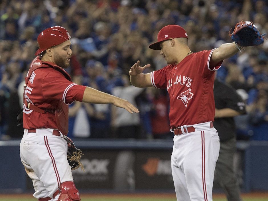 Sportsnet on X: Ryan Goins with the play and Marcus Stroman was