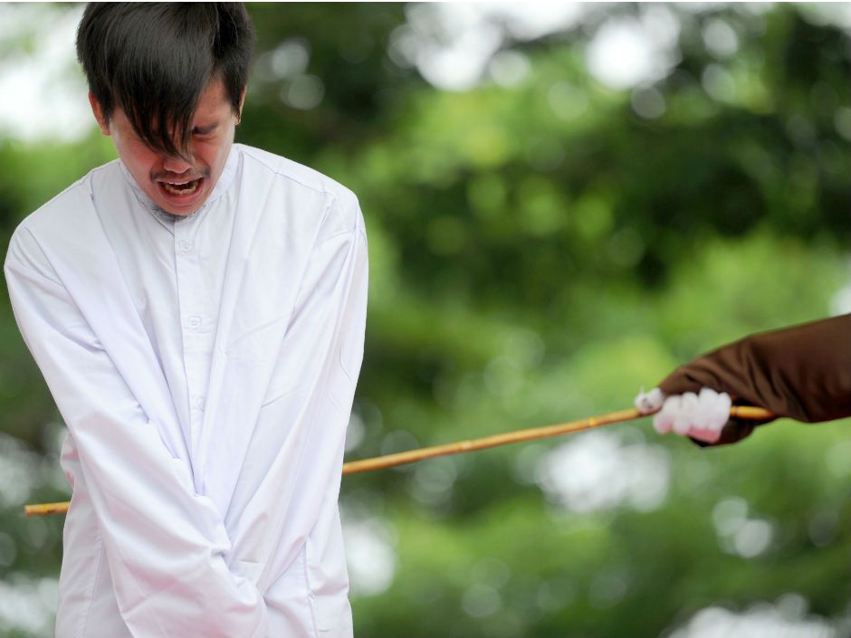 ‘it Was A Necessary Deterrent Two Men In Indonesia Publicly Caned 83 Times For Gay Sex