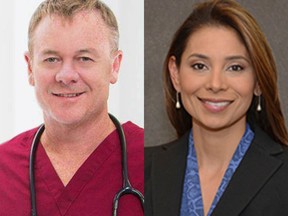 Dr. Richard Field and Dr. Lina Bolanos were engaged when their bodies were found by police responding to a report of a man with a gun.