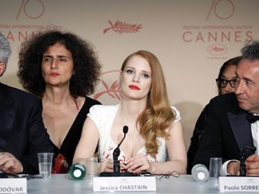 Chastain on the Cannes panel.