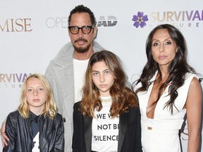 NEW YORK, NY - APRIL 18: Chris Cornell and Family attend the  New York Screening of "The Promise" at The Paris Theatre on April 18, 2017 in New York City.  (Photo by Nicholas Hunt/Getty Images)