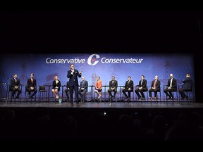 The Conservative Party of Canada leadership debate in Toronto on Wednesday April 26, 2017.