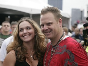 Nik Wallenda, right, and his wife Erendira on July 3, 2009.