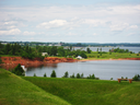 Charlottetown Harbour, as viewed from Fort Amherst's earthworks.