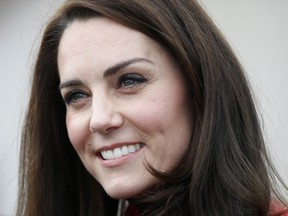 A Feb. 5, 2017 file photo, Britain's Kate, the Duchess of Cambridge in London