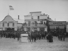 The Arctic Restaurant and Hotel in Whitehorse (circa 1899) was co-owned by Donald Trump’s 
grandfather, a German immigrant who began the family fortune with ventures in the Klondike gold rush.