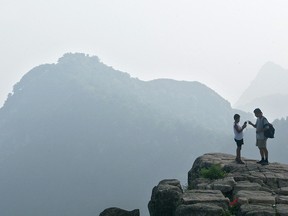 While Mount Tai isn’t one of China’s tallest mountains, the way to the top is still a challenge consisting of more than 6,000 stone steps, with the option of taking a cable car halfway.