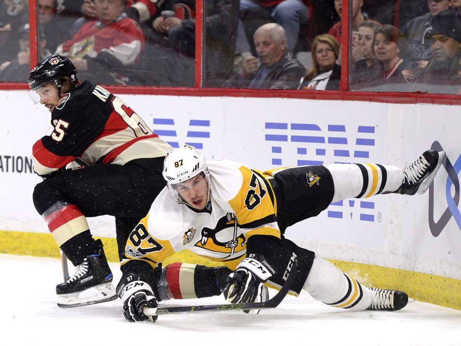 Stone scores OT winner as Sens keep playoff hopes alive with win over  Penguins