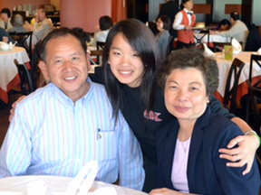 Winery owners John Chang and Allison Lu, seen here with their daughter Amy, were detained in March 2016 on a trip to Shanghai.