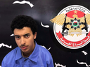 Hashim Ramadan Abedi — brother of suspected Manchester terrorist Salman Abedi — inside the Tripoli-based Special Deterrent anti-terrorism force unit after his arrest on Tuesday for alleged links to ISIL.