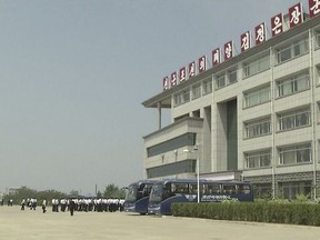This image made from May 21, 2014, video shows the Pyongyang University of Science and Technology. North Korea confirmed on Wednesday, May 3, 2017, the detention of American citizen Kim Sang Dok, who was referred to as  Kim Sang-duk when Pyongyang University of Science and Technology, where he was teaching accounting, previously announced his detention. Kim's English name is Tony Kim. (AP Photo)