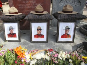 RCMP held a brief memorial service honoring the three officers killed in Moncton last week.  Tuesday,  June 10, 2014