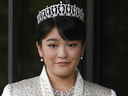 Japan's Princess Mako, the first daughter of Prince Akishino and Princess Kiko, poses for photos at Imperial Palace in Tokyo Sunday, Oct. 23, 2011. She recently announced plans to marry an ocean-loving legal assistant.