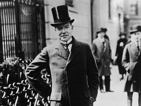 American industrialist John Davison Rockefeller Jr (1874 - 1960), chairman of Institute of Medical Research, he built the Rockefeller Centre in New York in 1939.