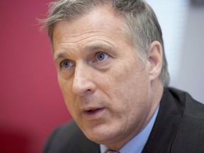 Conservative Party leadership candidate Maxime Bernier participates in an interview with the Canadian Press in Ottawa on Tuesday, May 16, 2017.