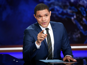 Trevor Noah on the set of "The Daily Show."