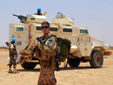 German and Nigerian soldier participating in the UN peacekeeping mission in Mali, April 26, 2017.