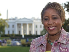 A 2011 file photo of Angella Reid  in Lafayette Park across from the White House in Washington