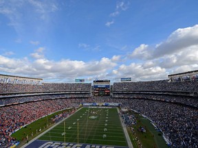 O'Callaghan played for the Patriots and Chiefs, pictured here in San Diego.