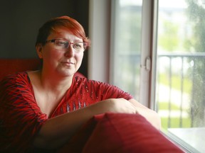June 13, 2017 - CALGARY, AB - NATIONAL POST - Calgary's Carolin Synyshyn has suffered from debilitating migraine headaches since she was a young child. Synyshyn says she is thankful for the CHAMPS program in Calgary as it has helped her to work to manage her migraines and to keep living her life most days. She was photographed in her home on June 13, 2017.