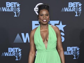 Leslie Jones arrives at the BET Awards at the Microsoft Theater on Sunday, June 25, 2017, in Los Angeles. (Photo by Richard Shotwell/Invision/AP)
