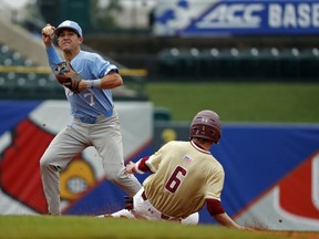 The Blue Jays drafted Logan Warmoth, a shortstop from the University of North Carolina, in the first round.
