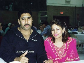Amina and Anees Chaudhary pictured in 1999. Amina sought release to go live with her husband, Anees, who is already on parole and recently suffered a stroke, leaving him in need of care and unable to run his limousine business.