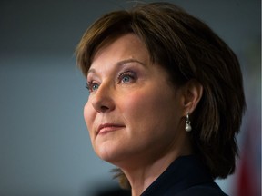 B.C. Premier Christy Clark listens to a question during a news conference in Vancouver, B.C., on Tuesday May 30, 2017.